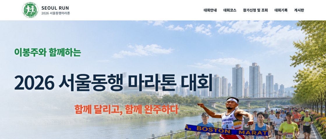 2026 서울동행마라톤 대회 포스터