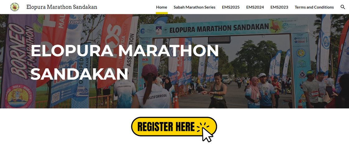 Elopura Marathon Sandakan 대회 포스터