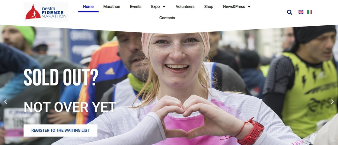 Estra Firenze Marathon 대회 포스터