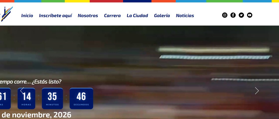 Maratón Monumental Primer Santiago de América 대회 포스터