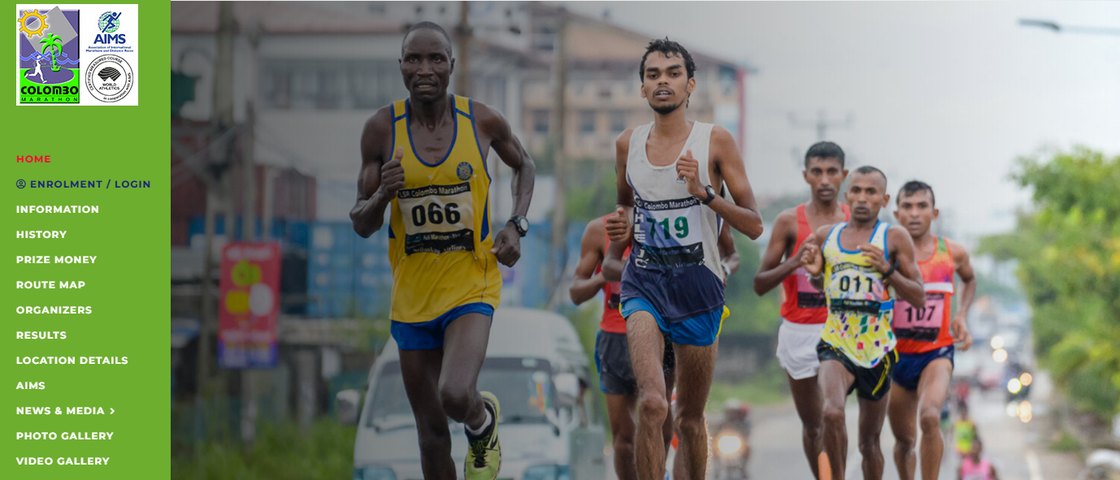 LSR Colombo Marathon 대회 포스터