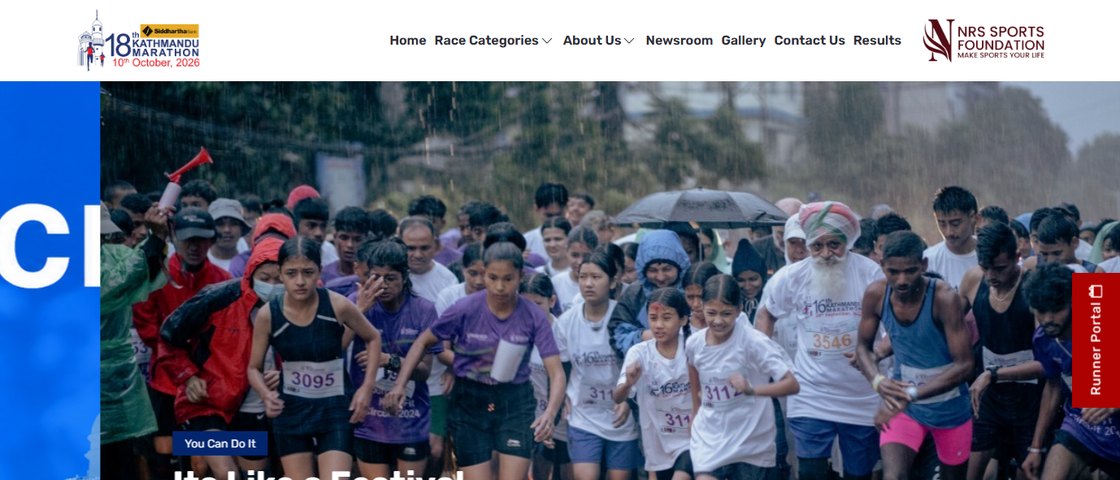 Kathmandu Marathon 대회 포스터