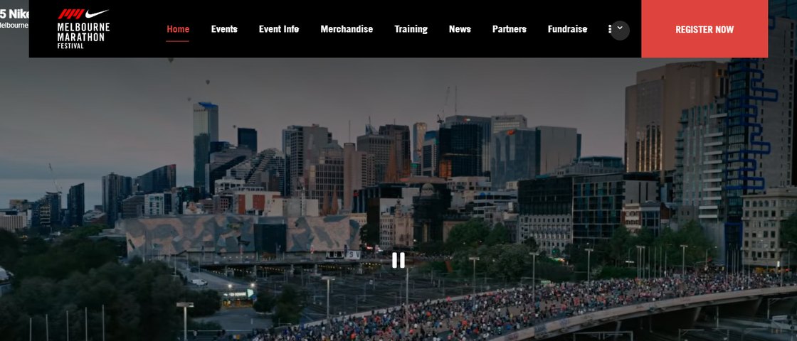 Nike Melbourne Marathon Festival 대회 포스터
