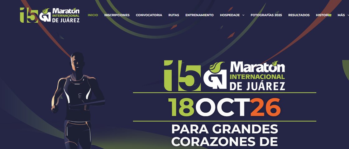 Maratón Internacional de Juárez 대회 포스터