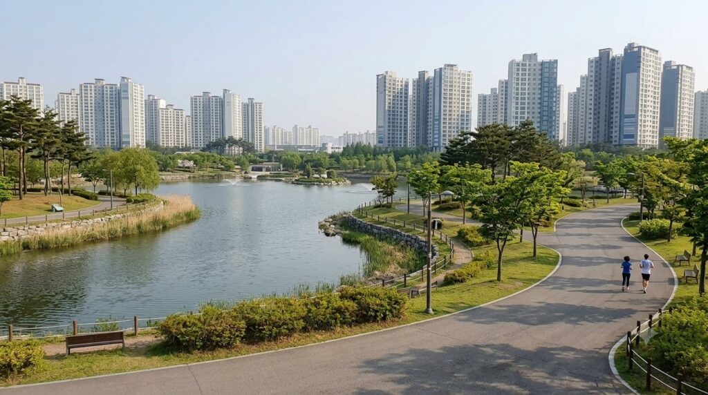 김포 한강신도시 호수공원 한 바퀴 2.0km